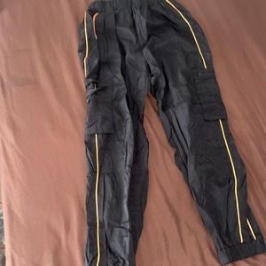 Black and Orange Shein Sweatpants